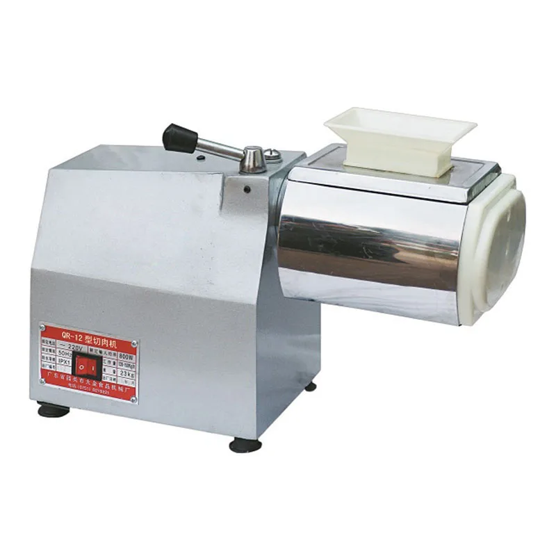 

QR-12 electric meat slicer Multi-function meat processing machine High-power meat grinder Stainless steel slicing machine