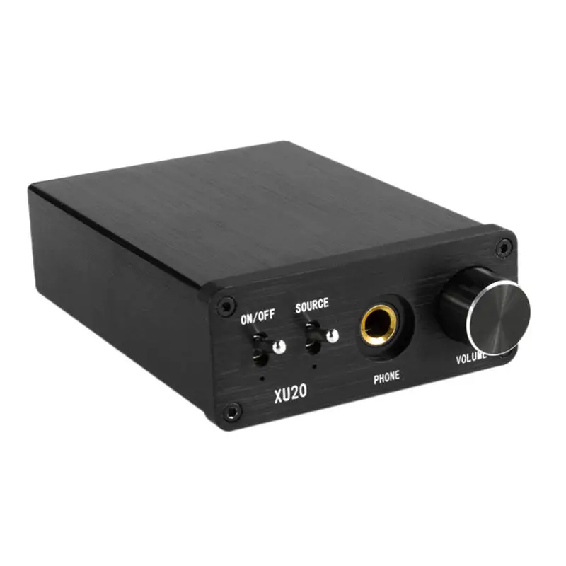Xu20 Мини Hifi аудио декодер Усилитель Поддержка коаксиальный Spdif/оптический вход 6 35