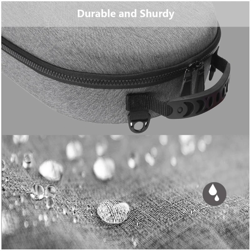 

Portable Hard EVA Bag Protective Cover Storage Box Bag for Oculus-Rift S PC-Powered VR Gaming Headset Accessories Gray