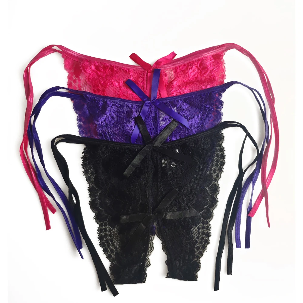 Женские сексуальные трусики с открытой промежностью женские кружевные