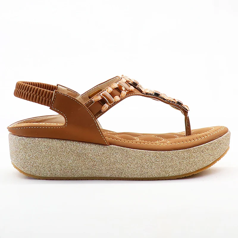 

2021 Sandals Women Summer Herringbone String Bea Sandal Womend Comfortable Breathable Gold Powder Platform Shoes