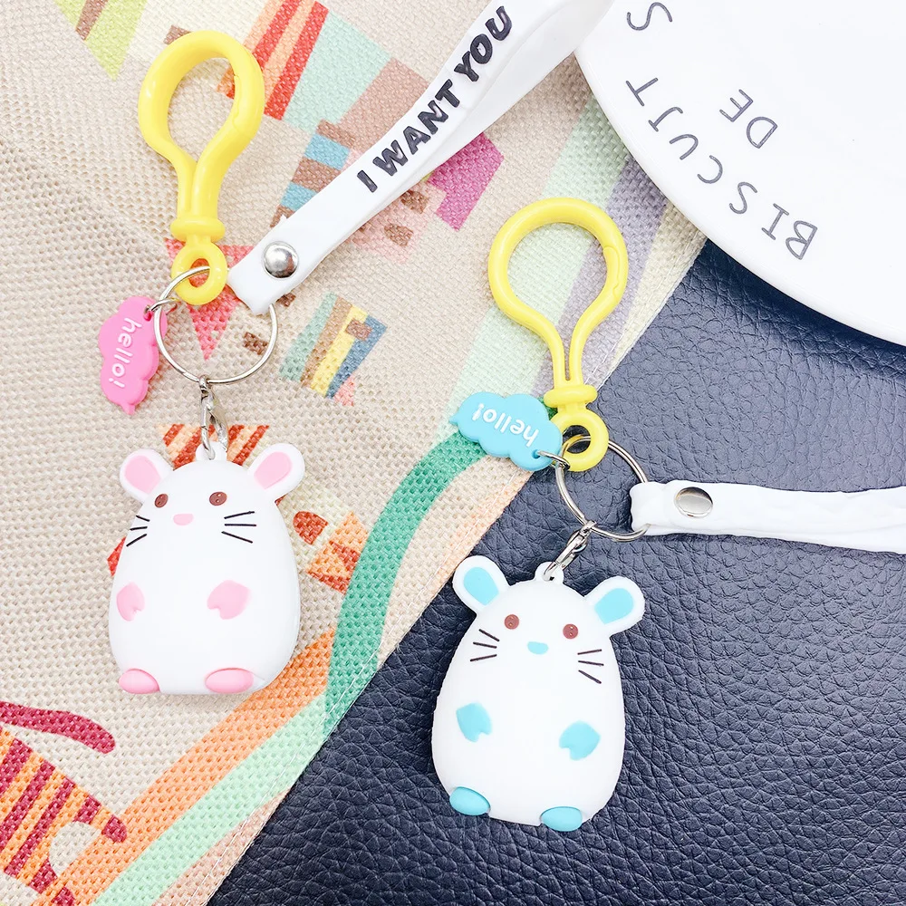 Корейская версия маленькой толстой мыши брелки для ключей Милая мультяшная