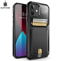 supcase for iphone 12 mini case 5 4 inch 2020 release ub vault slim protective wallet cover with built in card holder