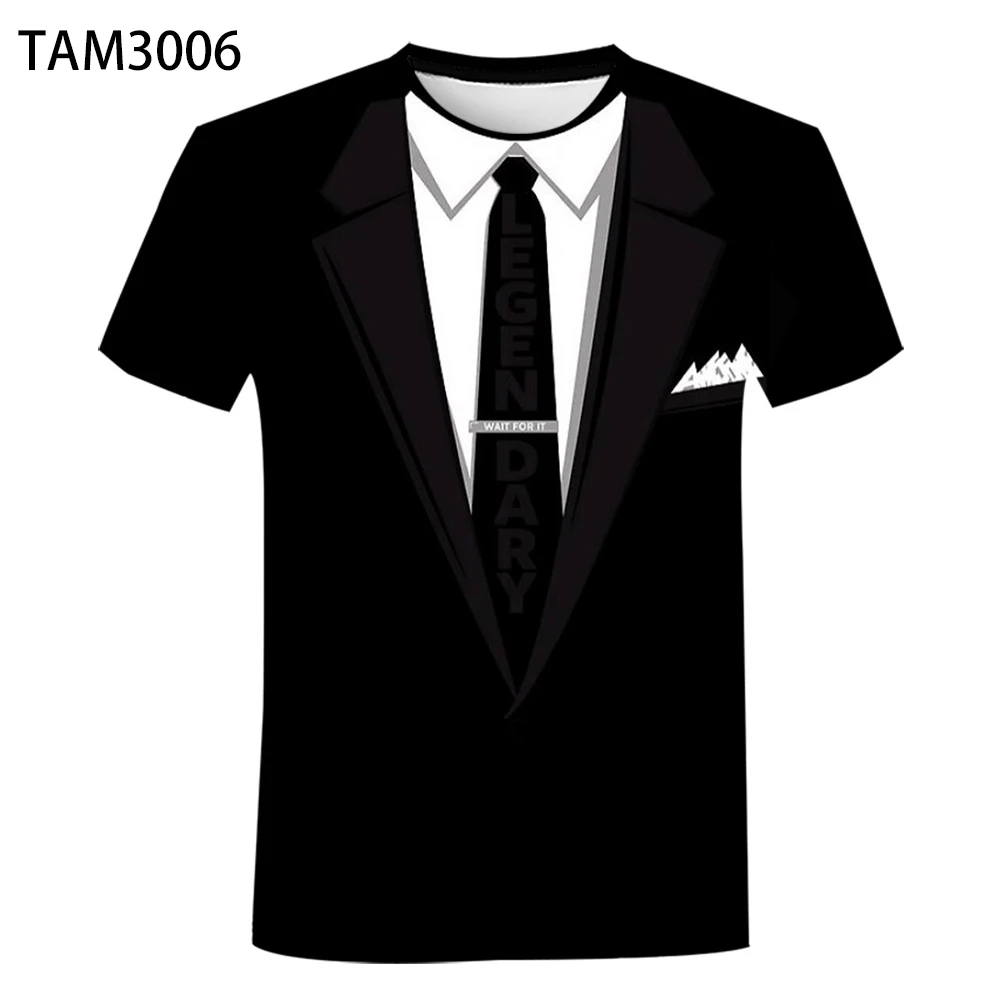 Футболка мужская с 3D принтом креативный новый костюм сделай сам забавный топ