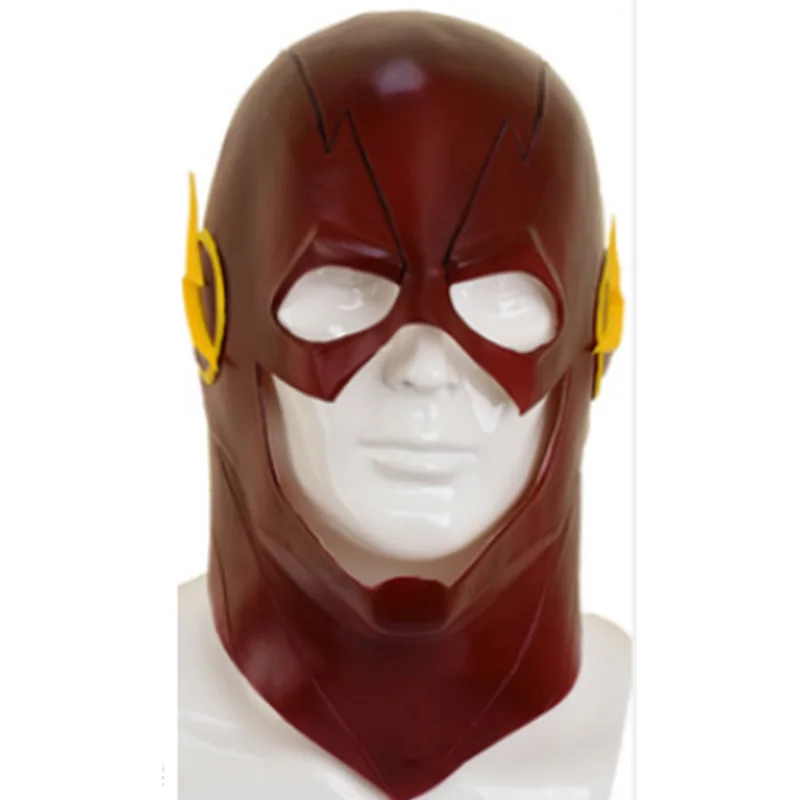 Only Mask Флэш сезон 5 Косплей Костюм Барри Аллен супергерой спандекс зентай костюм комбинезон костюм на Хэллоуин для взрослых детей и мужчин - Цвет: Only Mask