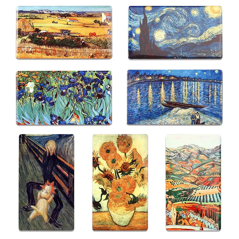 Знаменитая картина крик Подсолнухи строительный магнит на холодильник Декор