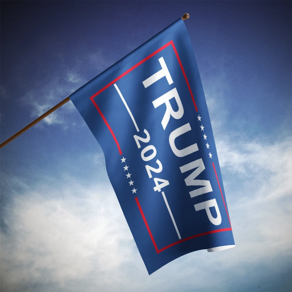 Избранный флаг 2024 Дональда Трампа 90 см x 150 100% полиэстер Трамп баннер для