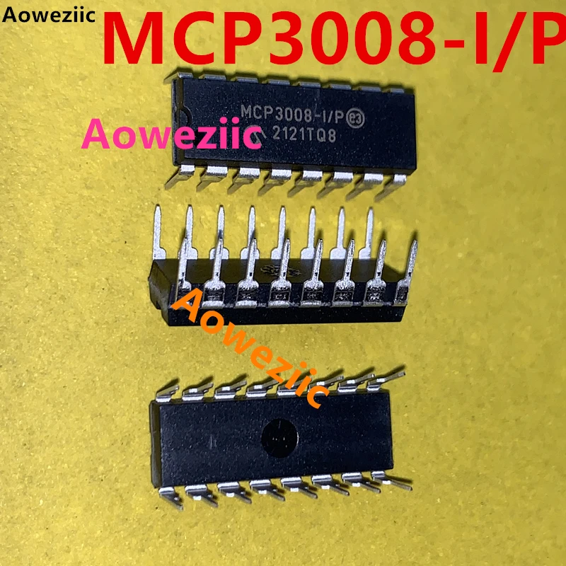 Aoweziic 1～5～10Pcs MCP3008-I/P MCP3008 DIP-16 SPI Serial Interface IC Analog-To-Digital Converter Chip New Imported Original on -> Aoweziic 1-5-10 шт. MCP3008-I/P MCP3008 DIP-16 SPI Интерфейсный микросхема преобразователя аналогово-цифрового сигнала Но