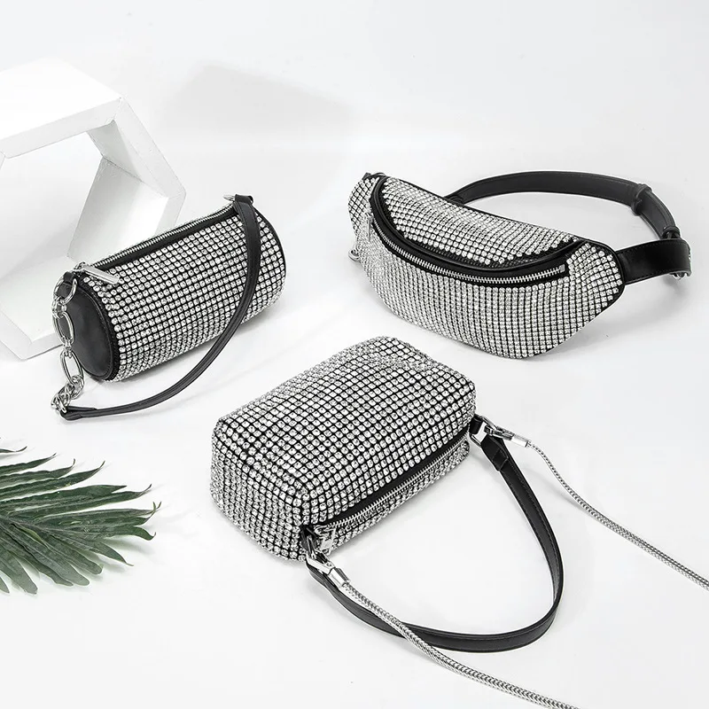 

Luseai King осенний бриллиантовый 2021 Новый Лучший женский шоппинг Портативная сумка-мессенджер на одно плечо с цепочкой на талию