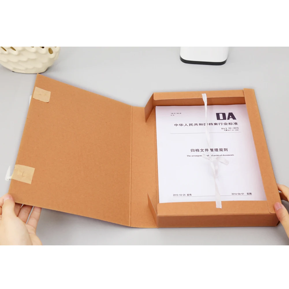 Foldable A4 Document File Box Storage Bag Files Folder Lightweight Office Business Organizer for School Archives Museum | Канцтовары для