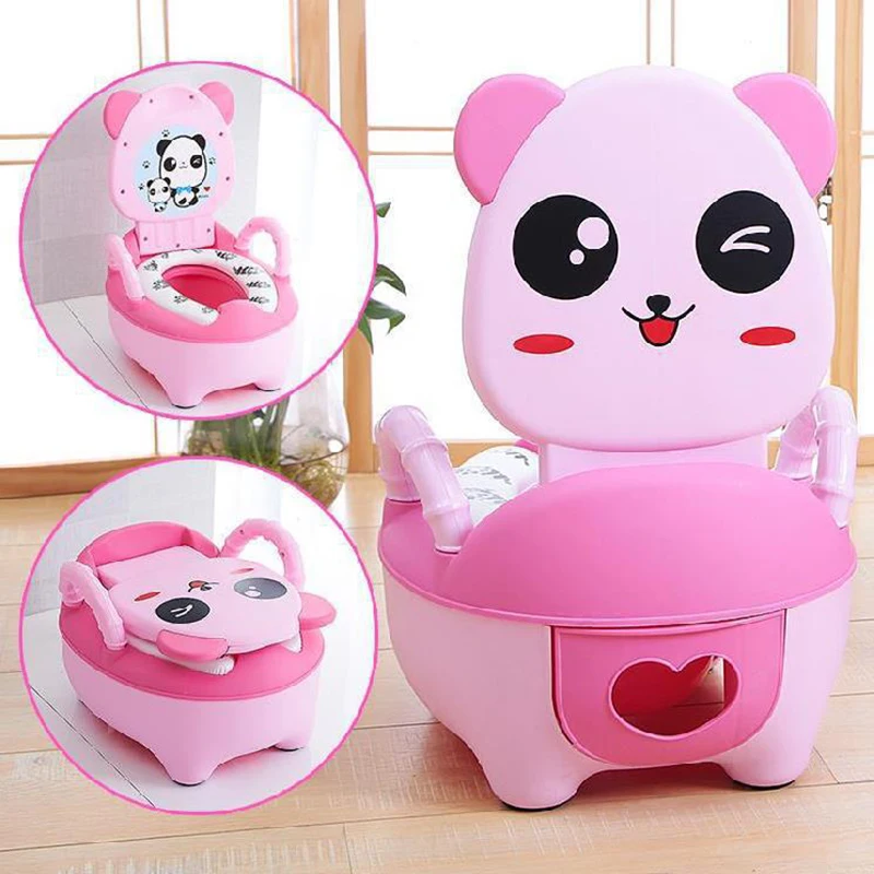 

0-6 Years Old Children's Pot Soft Baby Potty Plastic Road Pot Infant Cute Baby Toilet Seat Boys And Girls Potty Trainer Seat WC