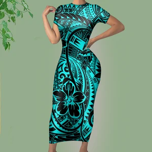 Noisydesignsплатья с короткими рукавами для женщин, Полинезия, Африканский узор, Уличная Повседневная одежда, базовый тренд, облегающий мини Mujer, Прямая поставка