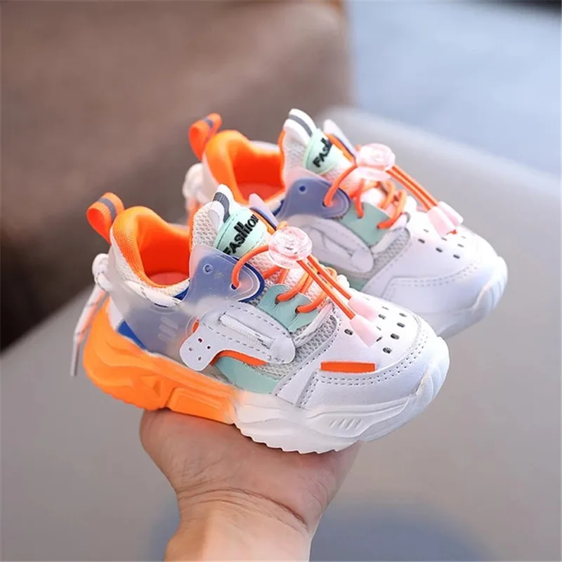 

Baby Fashion Sport Shoes for Girls Boys Colorful Sneakers Baby Soft Bottom Breathable Outdoor Kids Shoes for 1-6 Years