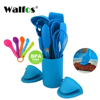 walfos silicone cooking utensils set non stick spatula shovel soup spoon cooking tools set bpa free kitchen tool accessories