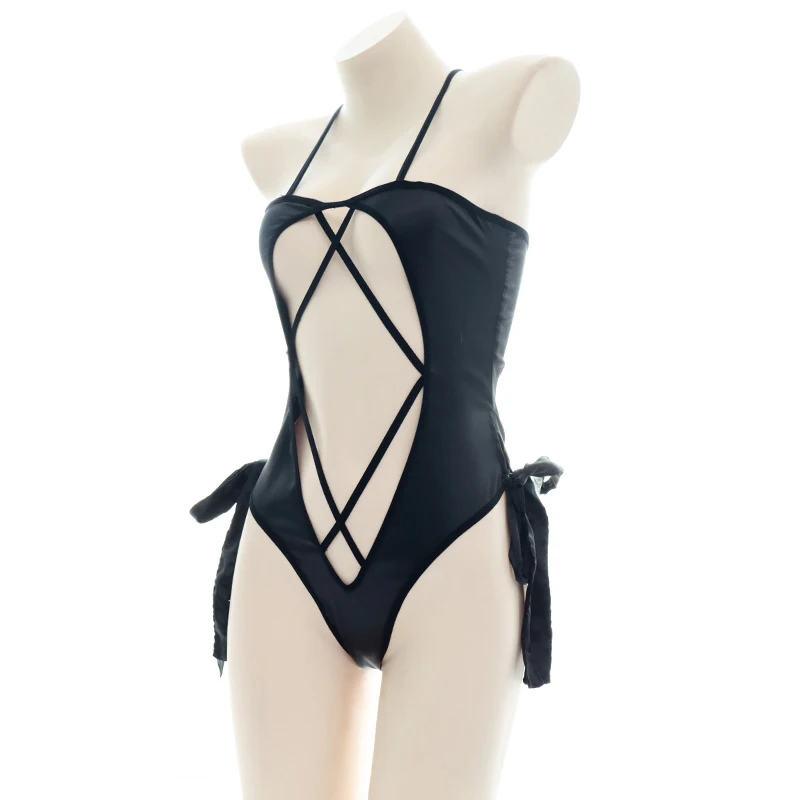 Аниме Косплей Цельный купальник с открытой промежностью кроличьи хвосты спиной