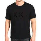 Новые модные мужские свободные футболки с принтом kk
