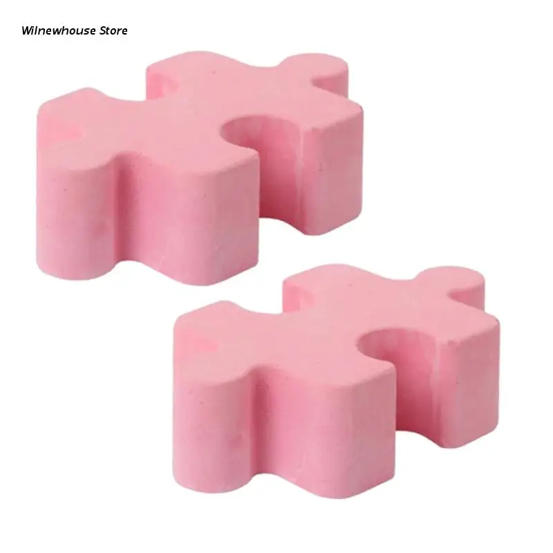 

F62A Animal Teeth Molar Toys Hamster Rabbit Mineral Stone Hamster Rabbit Teeth Grinding Supplies Natural Pie