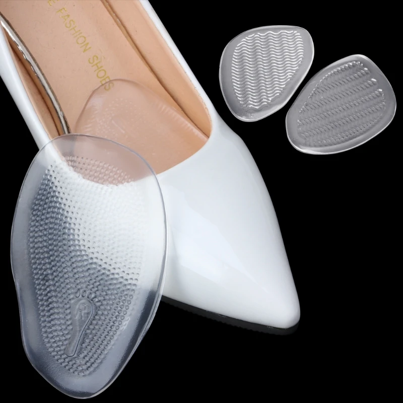 

2 Pairs Gel Forefoot Pads For High Heels Pain Relief Anti-slip Elastic Cushion