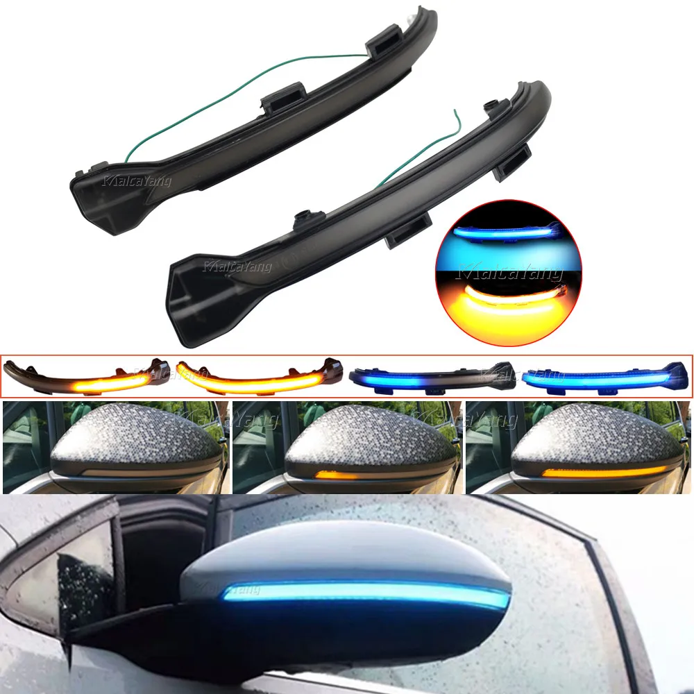

Flowing Water Blinker Side Mirror Flashing Light LED Dynamic Turn Signal Light For VW Golf 7 MK7 7.5 GTI R Sportsvan Touran L II
