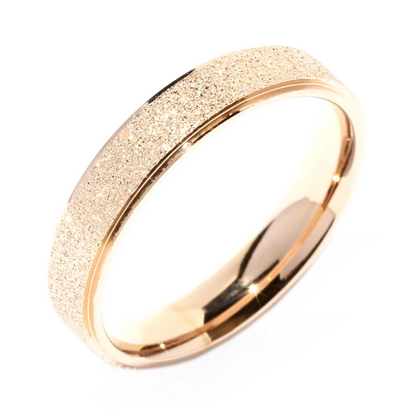 

Wide Frosted Starry Thin Little Finger Ring Couple Rings Couple Ring Simple Personality Little Finger Rose Gold Fashion