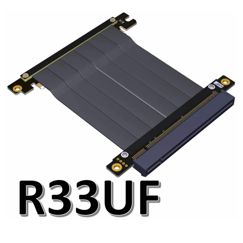 Кабель адаптер PCIe x16 видеокарта с углом 90 градусов для материнской платы ITX мини