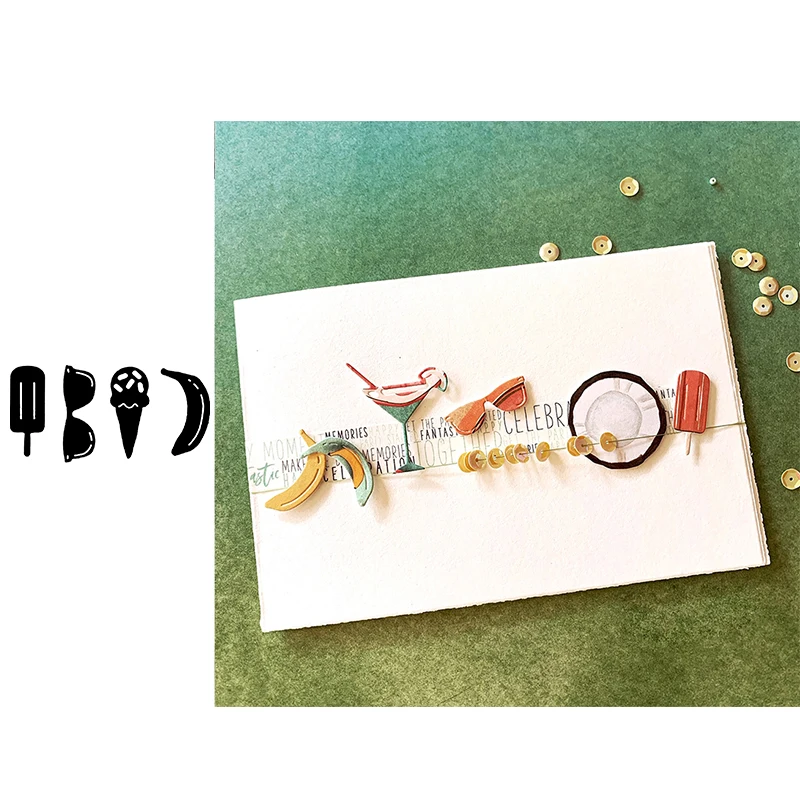 Металлические режущие штампы 4 шт./компл. форма для мороженого солнцезащитных