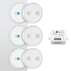 Комплект переключателей света с магнитным пультом дистанционного управления, беспроводной мини-переключатель освещения 200 м для бытовой техники, 3 пульта 2 реле