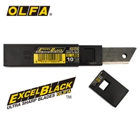 olfa japan lbb 10 black blade 18mm sharp cutter art knife replacement blade 10pcs