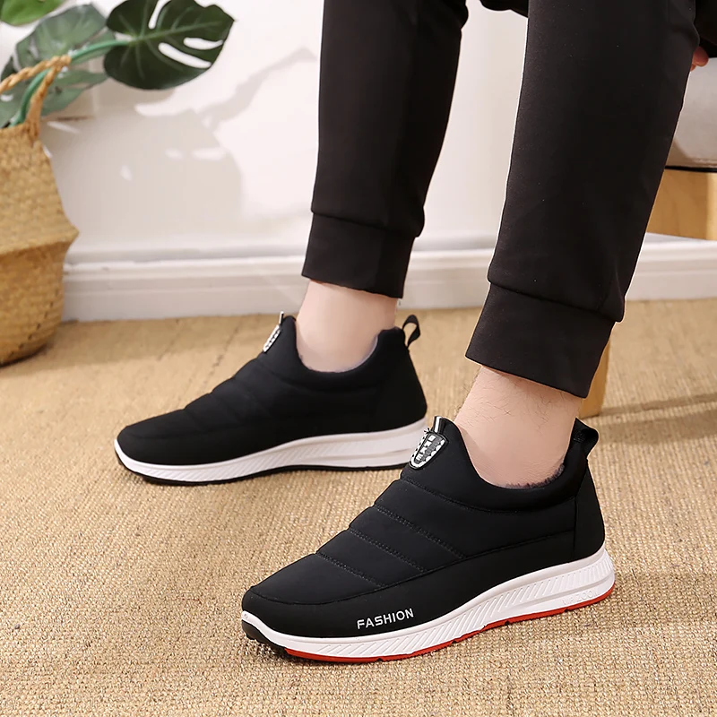 Уличные мужские кроссовки амортизационная защитная обувь мужская зимняя со