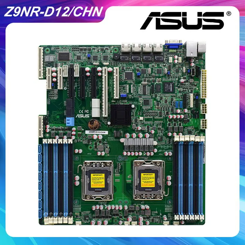 

ASUS Z9NR-D12/CHN Motherboard DDR3 Support Kit Xeon E5-2470 v2 Cpus LGA 1356 Intel C602 SATA3 6xUSB2.0 PCI-E X16 X8 X4 Slot