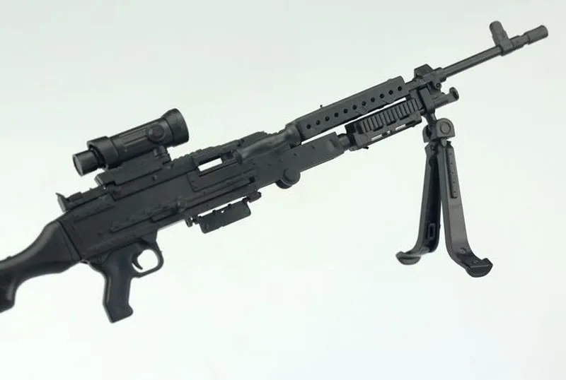 Масштаб 1:6 M240B пулемет 4D Штурмовая винтовка пистолет в сборе модель для 12