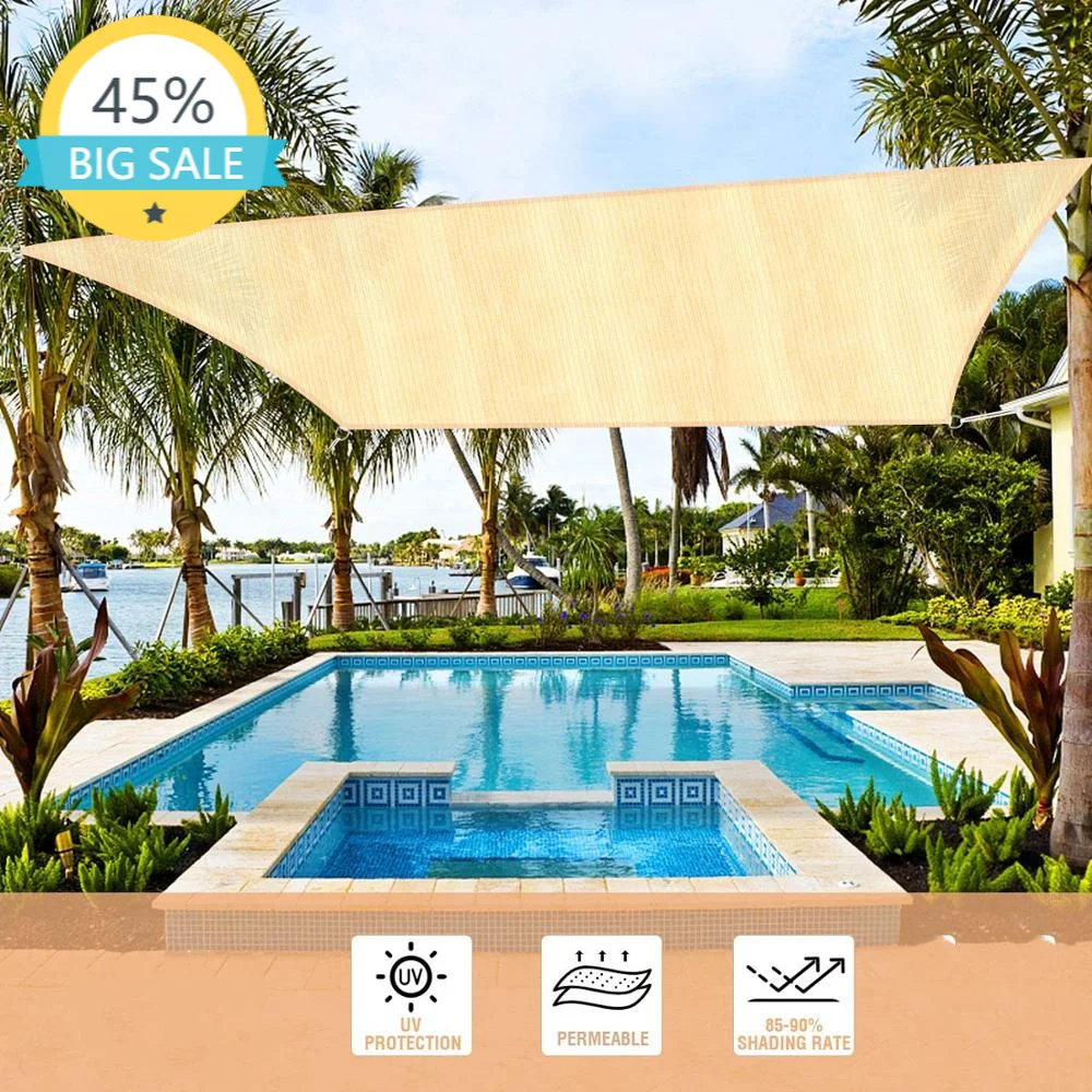 

Hdpe Sun Shade Rectangle Candle Canopy Candle 185gsm Shade Cover UV Block for Outdoor Garden Backyard Shading Enclosure Net