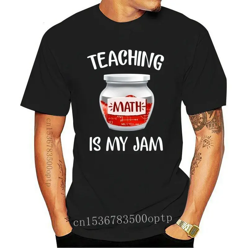 

New Teaching Math Is My Jam Tshirt Dark Heather Cotton Men S 4Xl Made In Usa