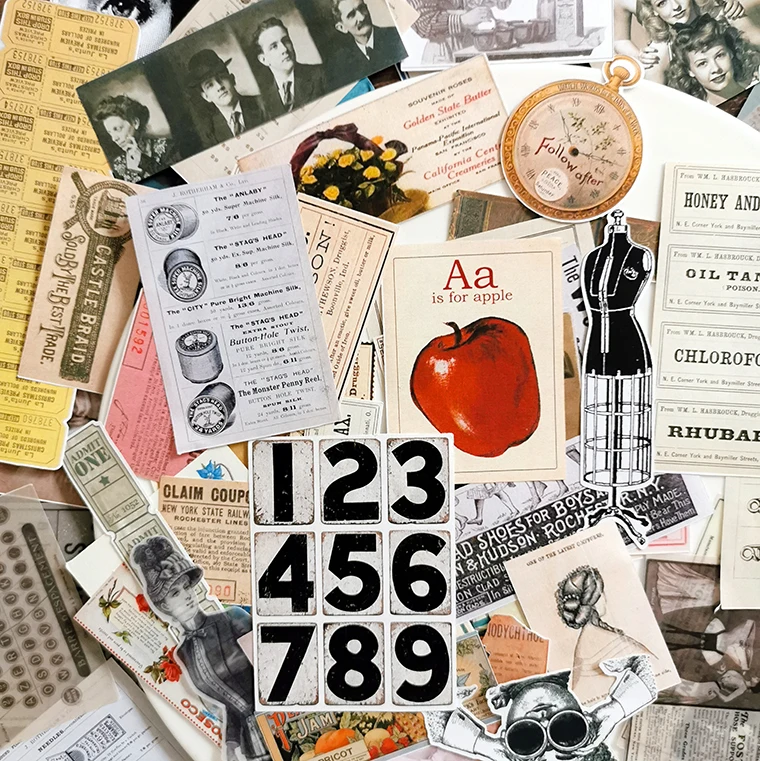 59 шт./лот Ретро ins Девушка герой Скрапбукинг дневник планировщик журнал Наклейка