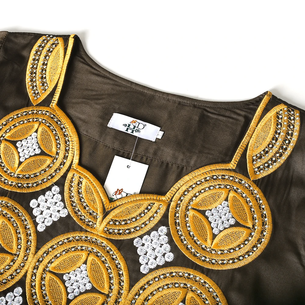 Африканское платье H & D для женщин платья больших размеров с накидкой на голову