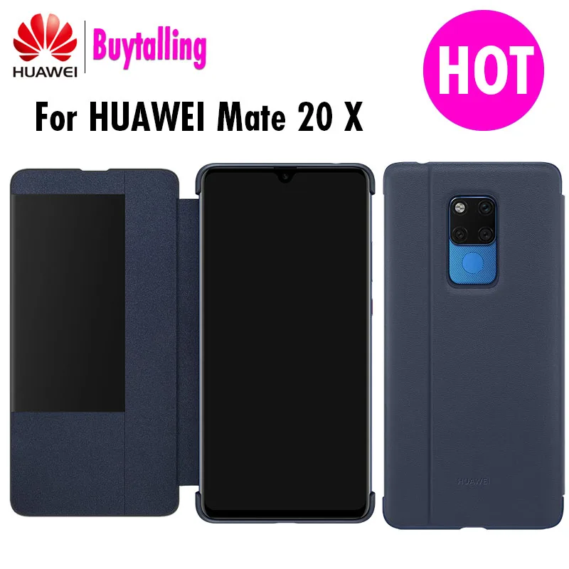 Оригинальный чехол для Huawei mate 20 X Ультратонкий из искусственной кожи Mate с