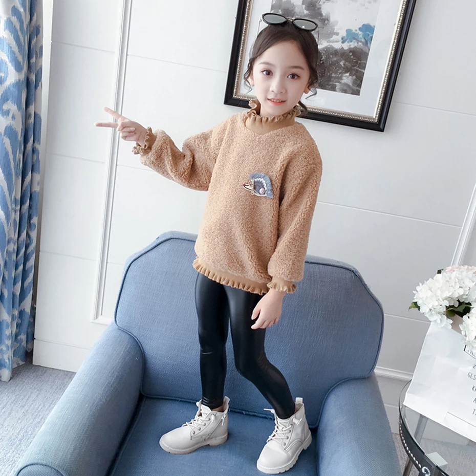 Детский свитер плиссированный для девочек детская верхняя одежда из плотного