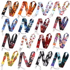 Брелок SP1808 с изображением крика убийцы черного призрака из фильма ужасов, брелок на шею, ремешок для ключей, шнурок для удостоверения личности, телефона в тренажерном зале с USB-держателем для удостоверения личности, ремешки для рукоделия