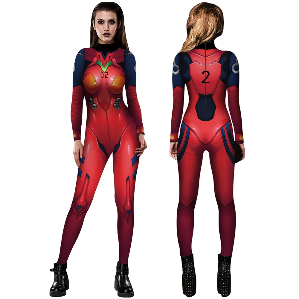 

Женский костюм для косплея воина из аниме ЭВА, Женское боди, цельная сексуальная одежда, костюм для вечевечерние, новое платье