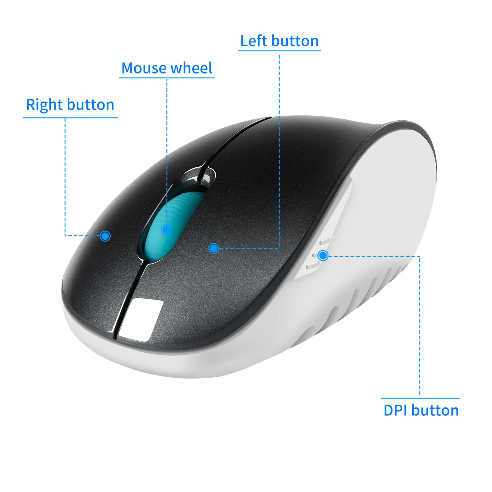 Вертикальная мышь CHYI беспроводная эргономичная компьютерная игровая 2 4 ГГц для