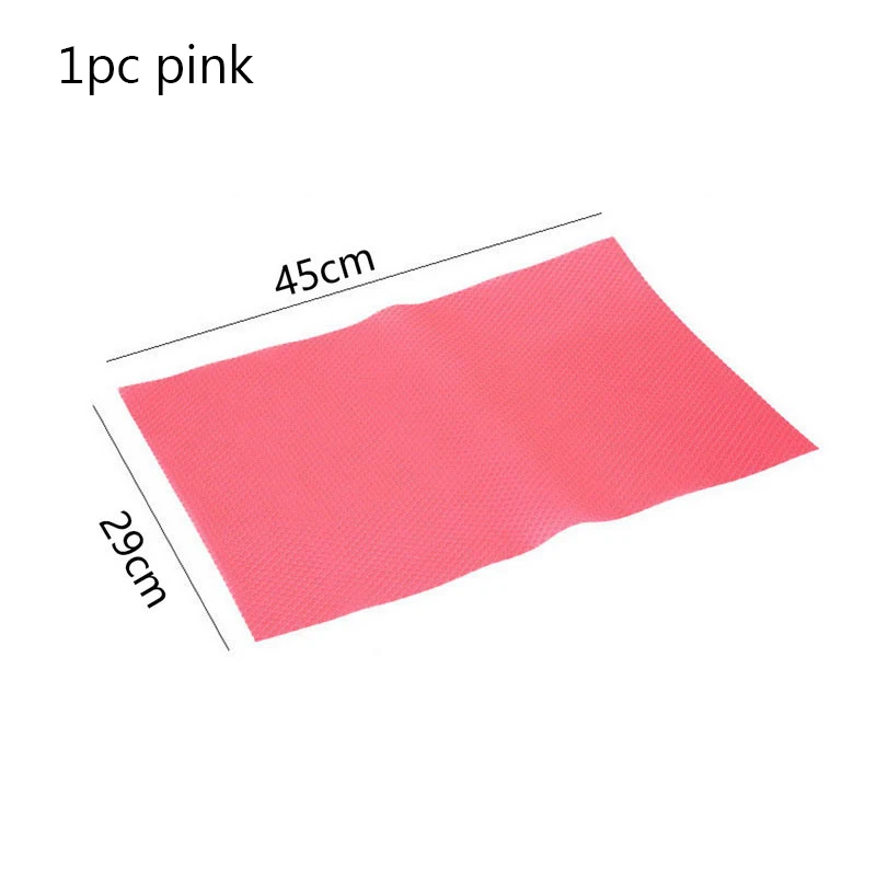 1pcs 45x29cm pink 1 шт./4 шт. Нескользящая Водонепроницаемая подставка для холодильника противообрастающая влажная салфетка под приборы коврики для холодильника - Цвет: 1pcs 45x29cm pink