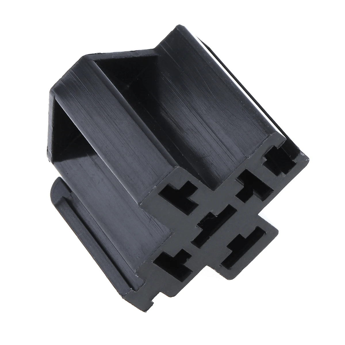 

5W 5A 6.3mm Car Auto Vehicle 5 Pin Relay Socket Holder with 5pcs Copper 6.3mm Terminal for Cars Vehicle Auto