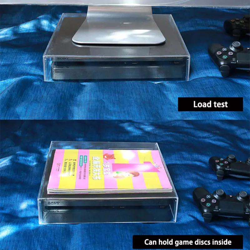 Прозрачный акриловый чехол пылезащитный для PS4 3 мм корпус Playstation 4 Pro Slim