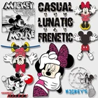 Аппликация для фотографий бренда Disney, Виниловая наклейка Микки и Минни с горячей кровью, с утюгом в виде сердца, украшение сделай сам