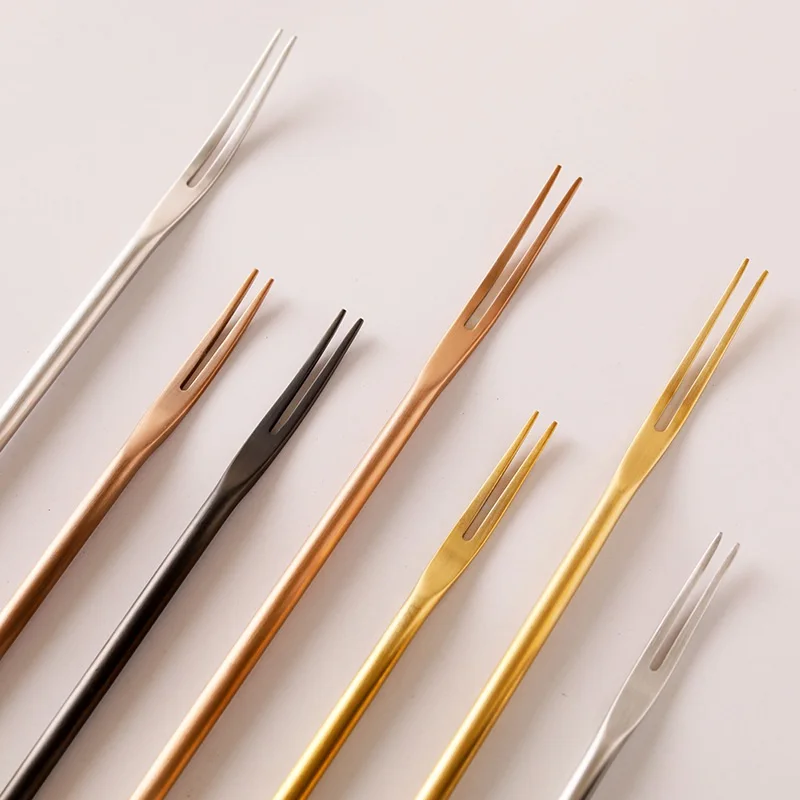 

Japanese Style Stainless Steel Cake Dessert Fruit Fork Kitchen Tableware Silverware Cutlery Household Dining Accessories