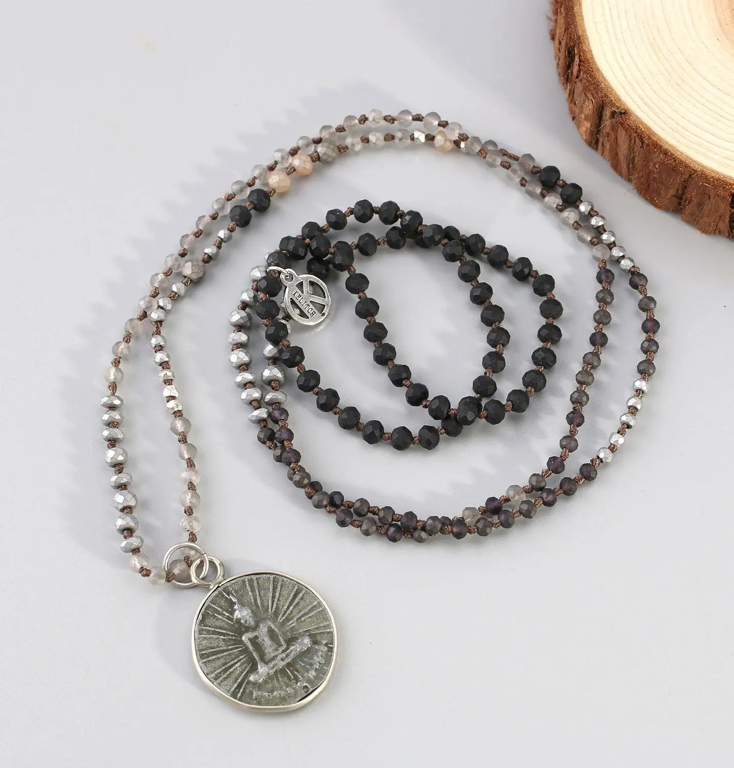 Ожерелье KELITCH Boho ювелирное изделие резной кулон Будды счастливый амулет ожерелье