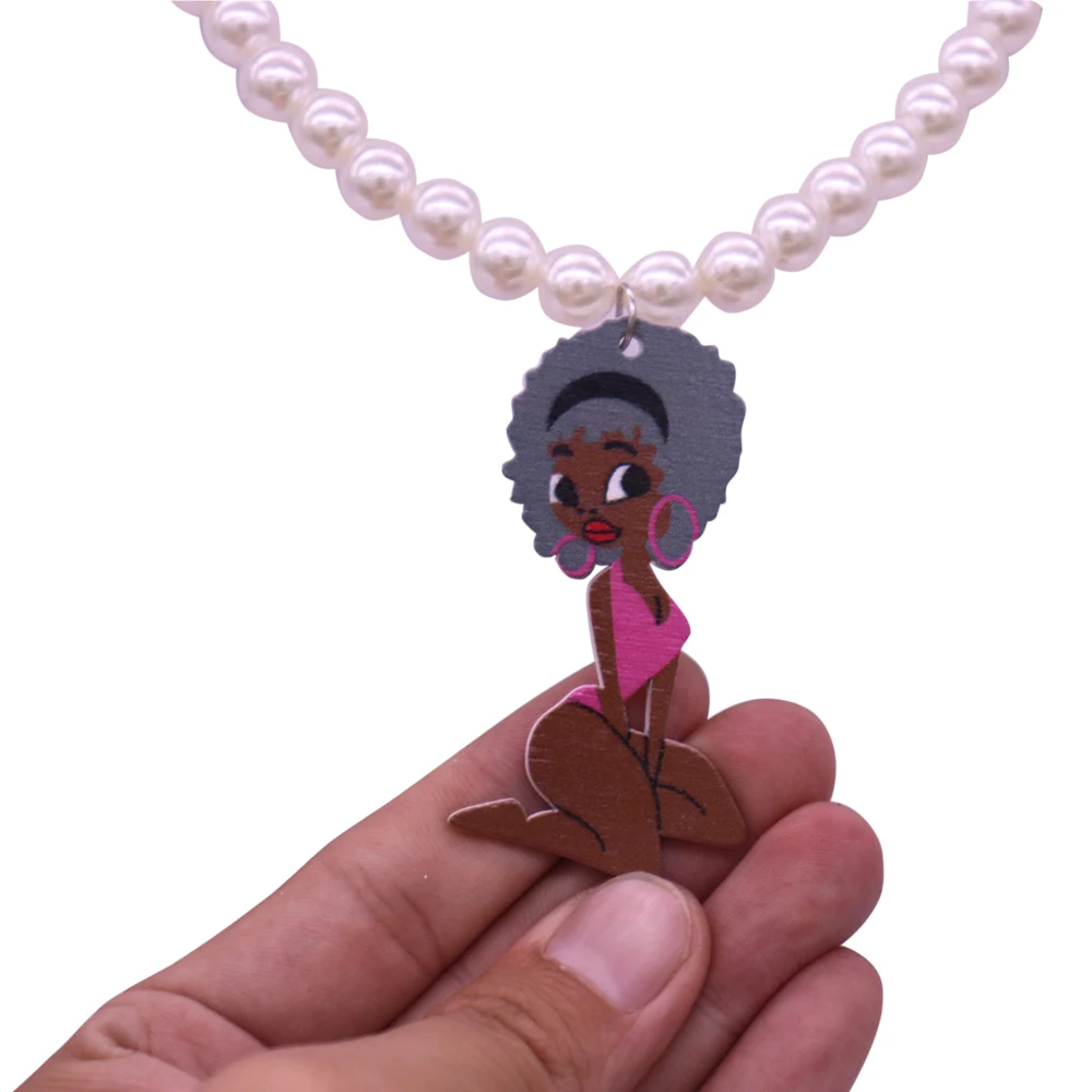 Abadon Прямая поставка Европейская АФРИКАНСКАЯ ДЕВУШКА Натуральный Деревянный