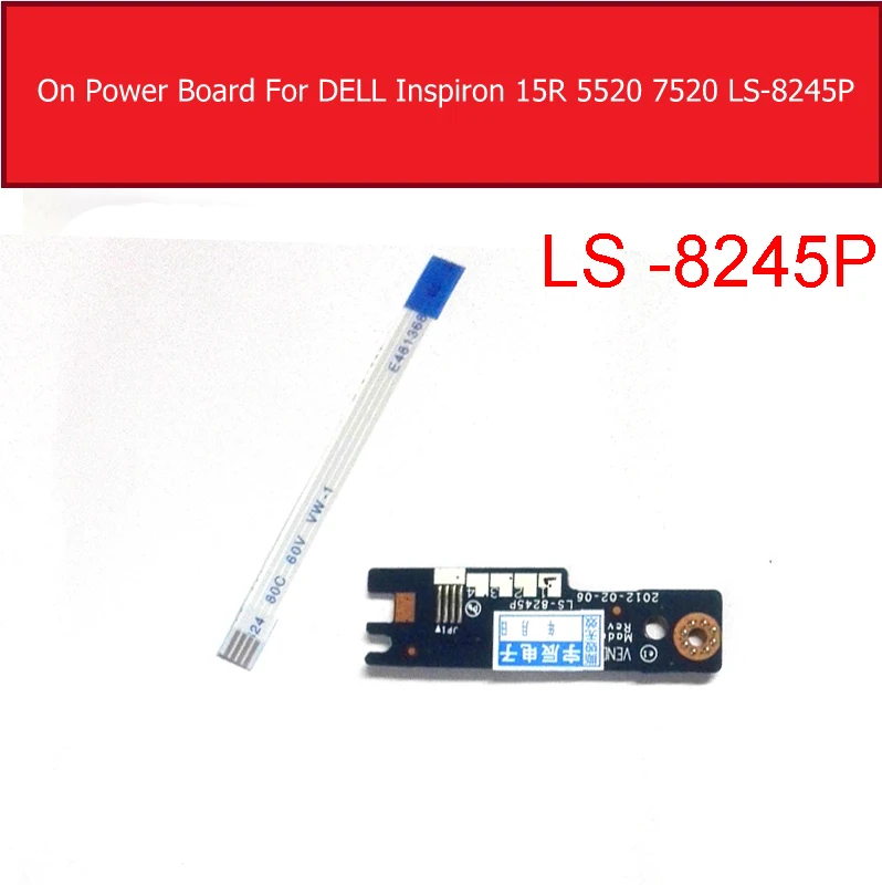 Оригинальная плата включения/выключения питания для DELL Inspiron 15R 5520 7520 кнопки с