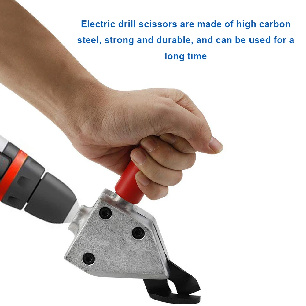 Electric Drill Scissor Metal Slicing Tools for Barbed Wire Mesh Stainless Steel Sheet Metal Cutting