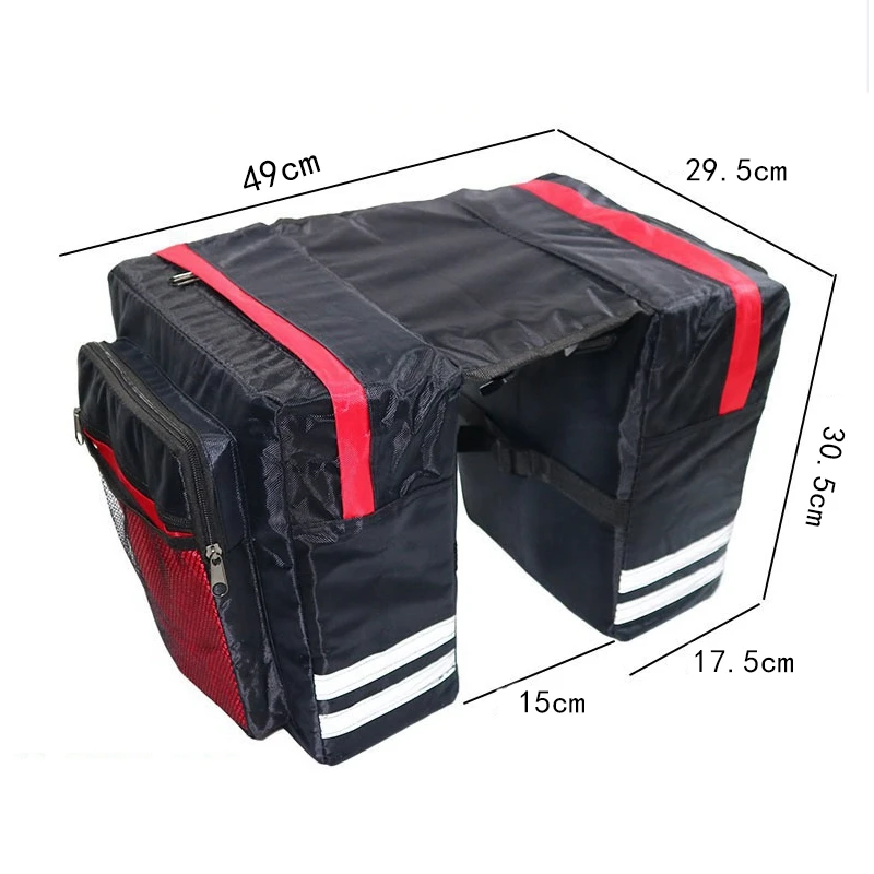 

30L Waterproof Bike Frame Pannier Rear Rack Seat Trunk Saddle Bag Bike Accessories